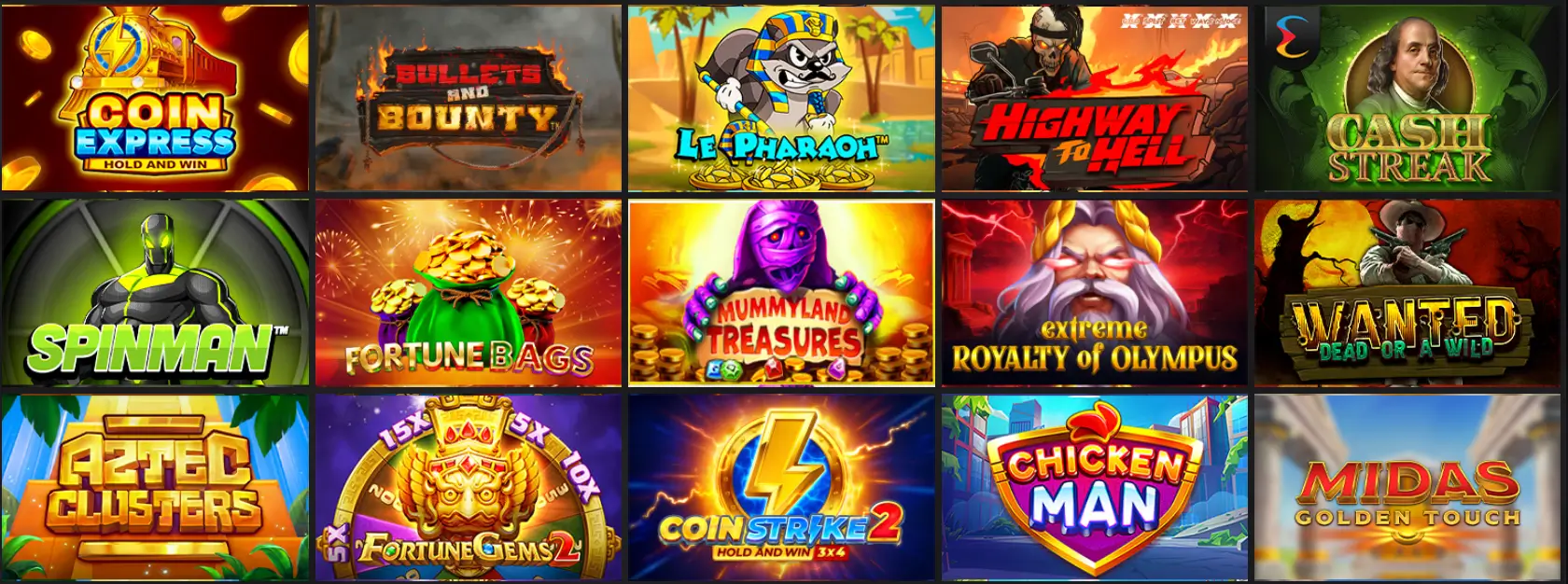 Juegos destacados del casino
